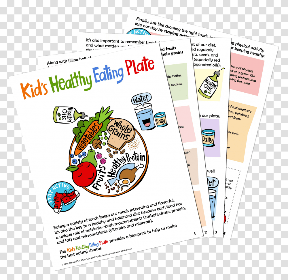 Download Kid's Healthy Eating Plate Guide Healthy Diet, Advertisement, Flyer, Poster, Paper Transparent Png