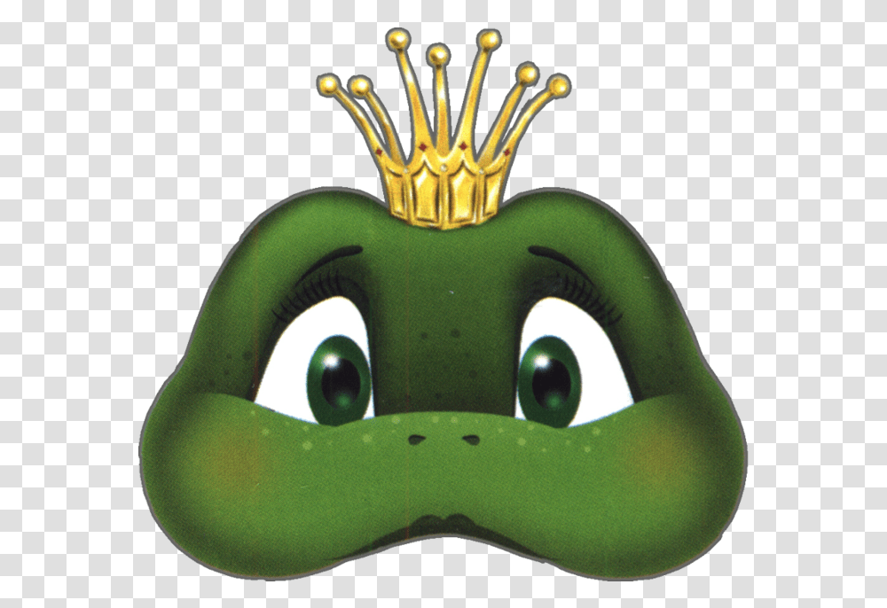 Download Kids Face Masks Template Animals Prince Frog Crown Prince Frog Mask Template, Green, Accessories, Accessory, Jewelry Transparent Png