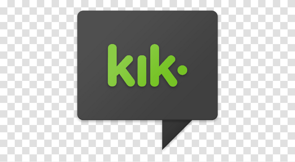 Download Kik Messenger Horizontal, Text, Logo, Symbol, Business Card Transparent Png