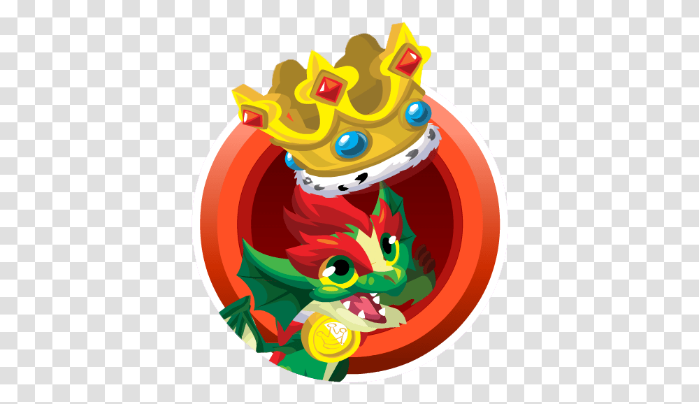 Download King Dragon Offer Icon Dragon City Pc Icon Full Illustration, Graphics, Art, Birthday Cake, Dessert Transparent Png