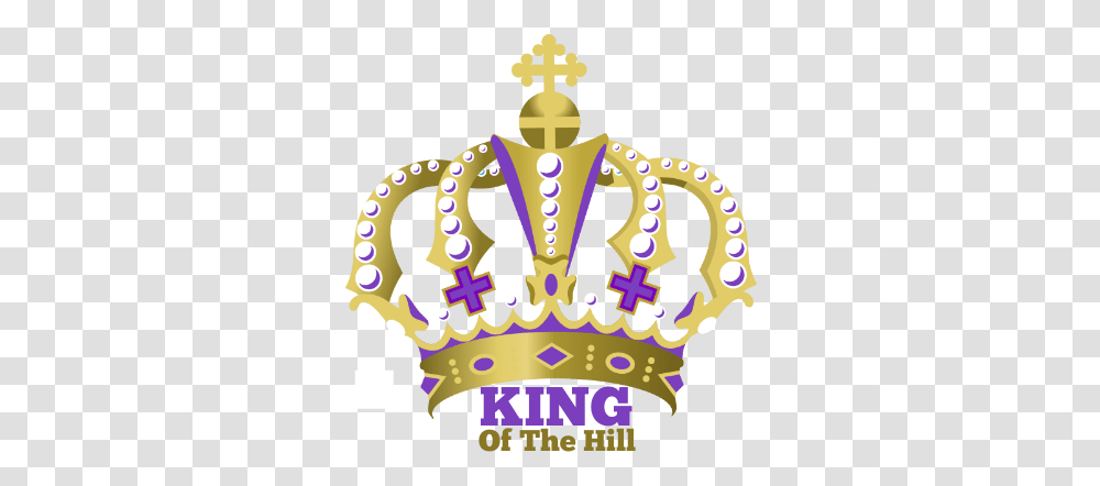 Download King Of The Hill Gold And Purple Crown Full Decorative, Accessories, Accessory, Jewelry, Poster Transparent Png