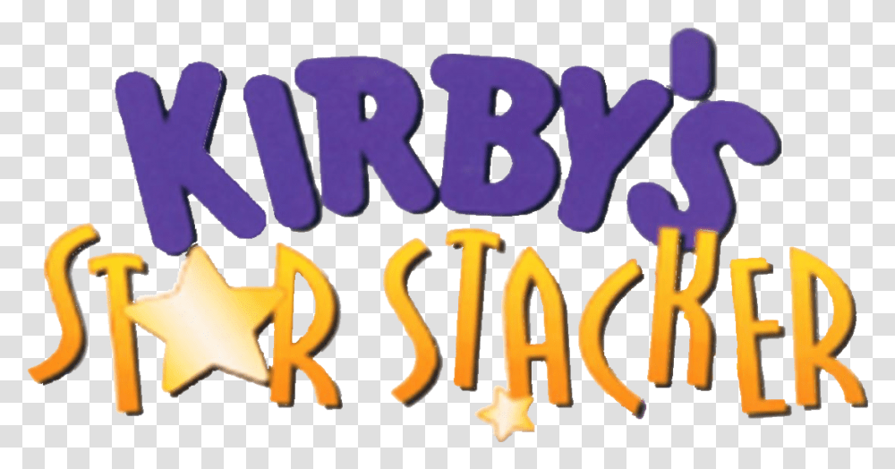 Download Kirby's Star Stacker Kirby Star Stacker Logo Star Stacker, Text, Alphabet, Housing, Face Transparent Png