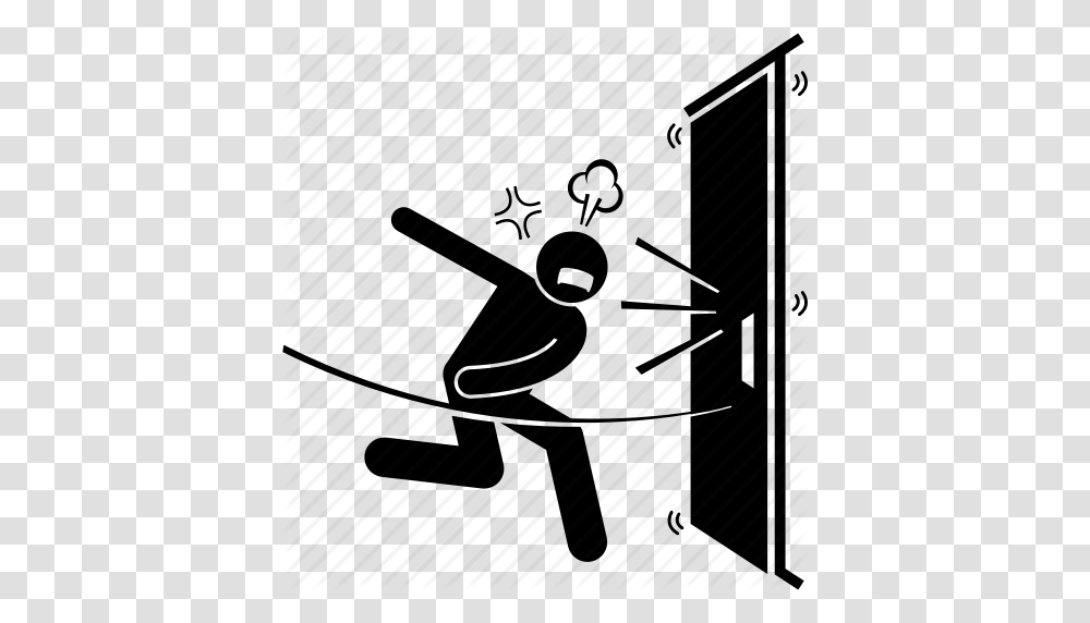 Download Knocking The Door Icon Clipart Door Lock Clip Art Door, Piano, Leisure Activities, Prison, Sport Transparent Png