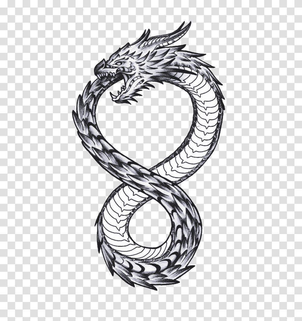 Download Kovacs Dragon Circle Black Takeshi White Hq Altered Carbon Tattoo Dragon, Snake, Reptile, Animal Transparent Png