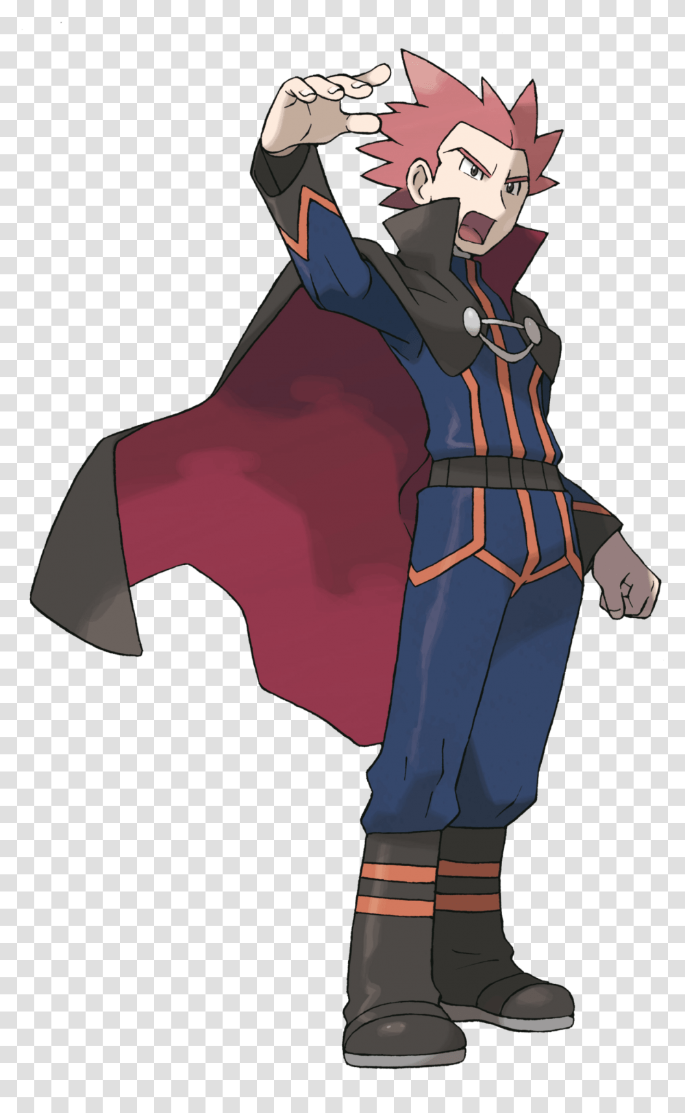 Download Lance Pokemon Image With Pokemon Go Lance, Clothing, Costume, Sleeve, Person Transparent Png