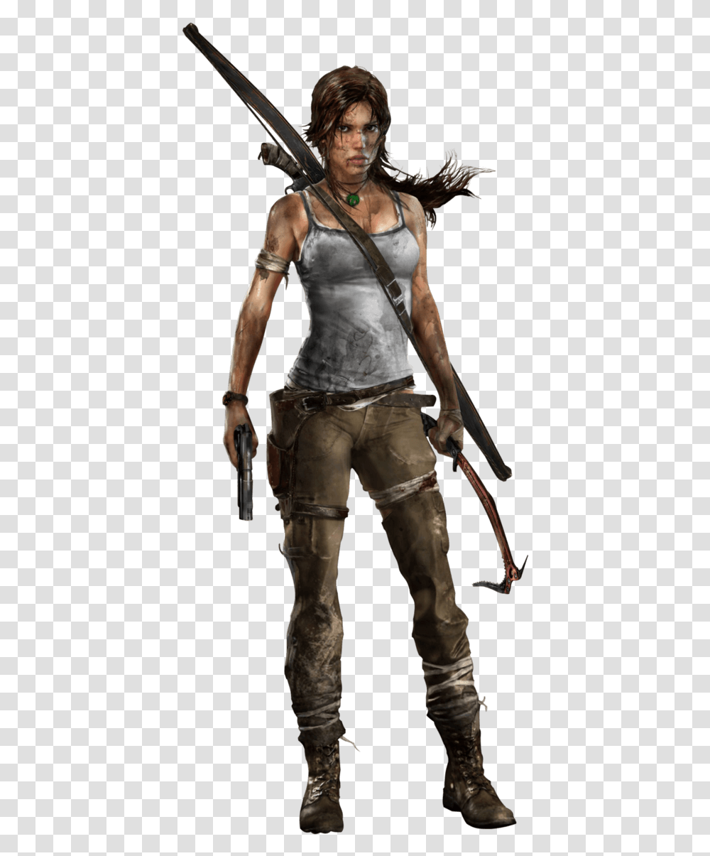 Download Lara Croft Video Game Lara Croft Tomb Raider, Person, Armor, Bronze, Face Transparent Png