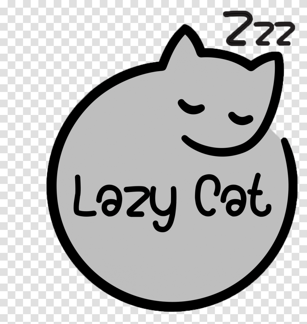 Download Lazy Cat Topper Dot, Label, Text, Plant, Pet Transparent Png