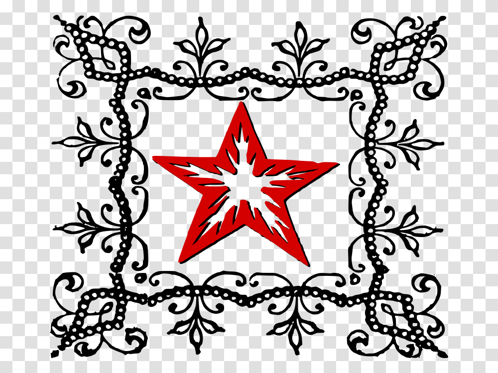 Download Leaf Clipart Pentagram Hexagram Clip Art White Flower, Cross, Star Symbol Transparent Png