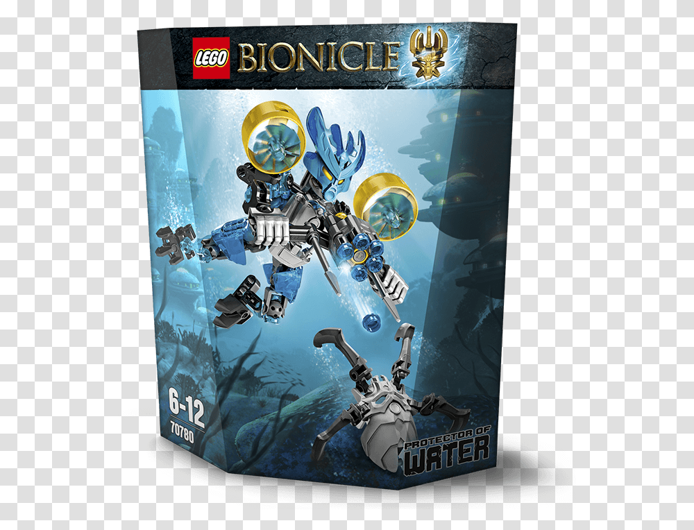 Download Lego Bionicle Water Protector Lego Bionicle Protector Of Water, Robot, Person, Human, Helmet Transparent Png