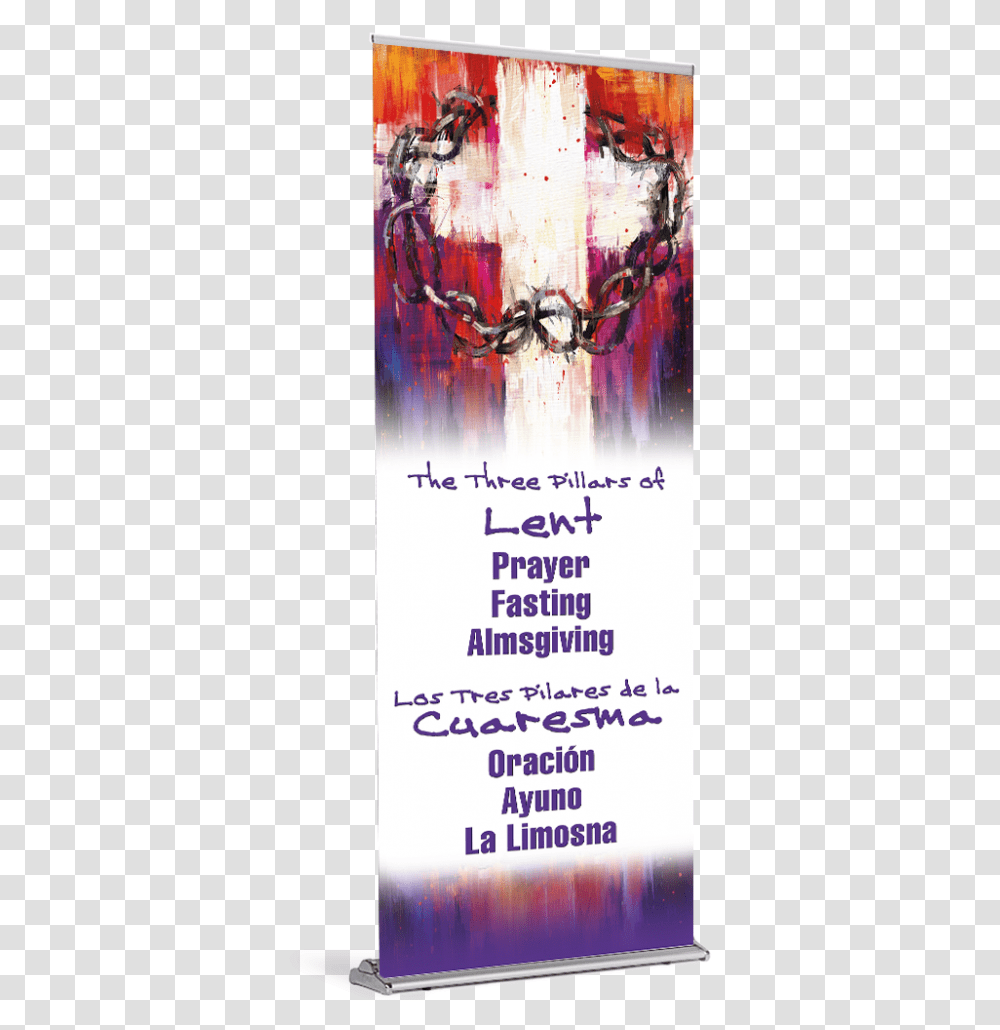 Download Lent Banner A Designart 'crown Of Thorns Poster, Lamp, Advertisement, Text, Chandelier Transparent Png