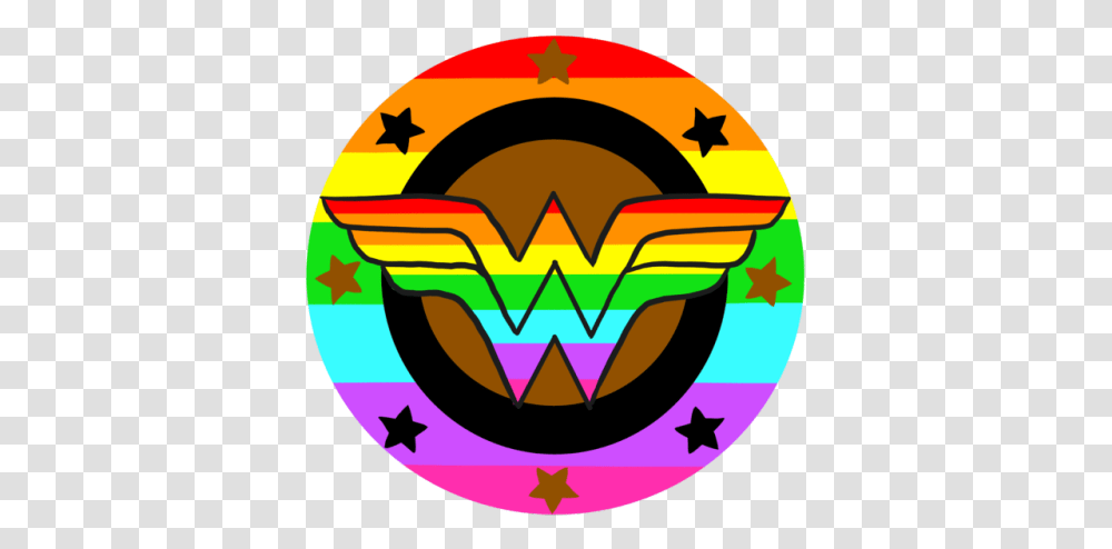 Download Lgbt Wonder Woman Logos Wonder Woman Logo Wonder Woman Logo Lgbt, Symbol, Text, Bird, Animal Transparent Png