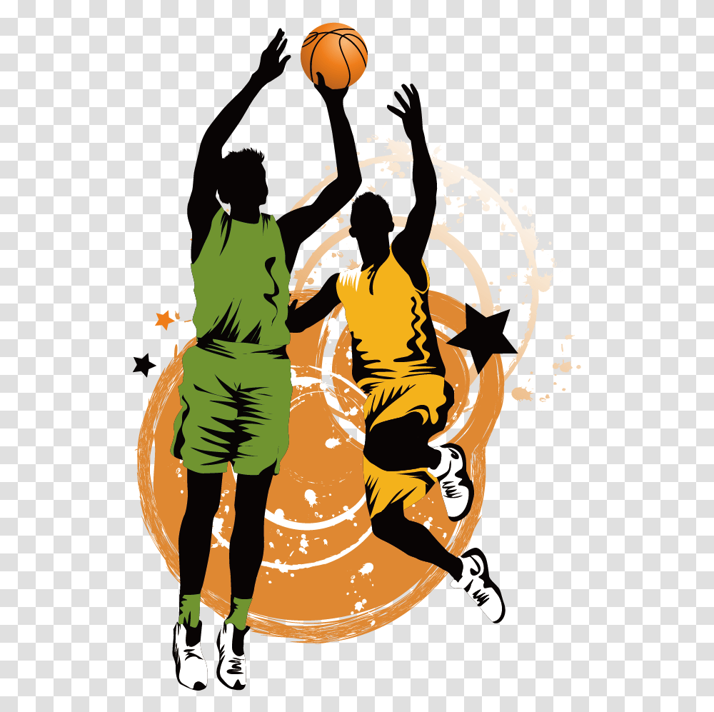 Download Library Sport Art Creative Basketball Basketball Players, Graphics, Person, Floral Design, Hand Transparent Png