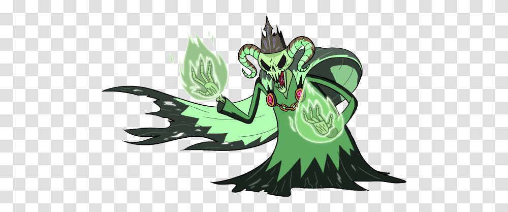 Download Lich King Fire Adventure Time Lich Image With Adventure Time Lich, Dragon, Insect Transparent Png