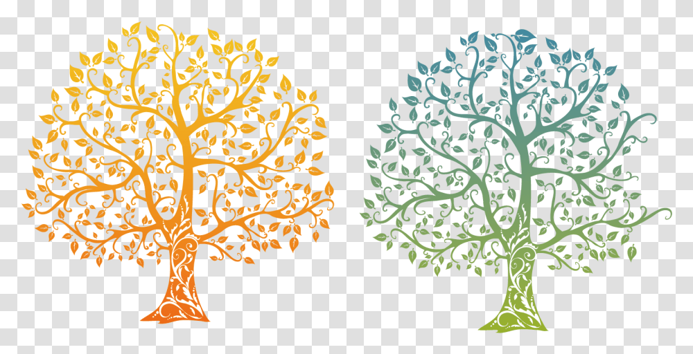 Download Life Family Gradient Of Tree Drawing Clipart Arbol Genealogico De, Graphics, Floral Design, Pattern, Plant Transparent Png