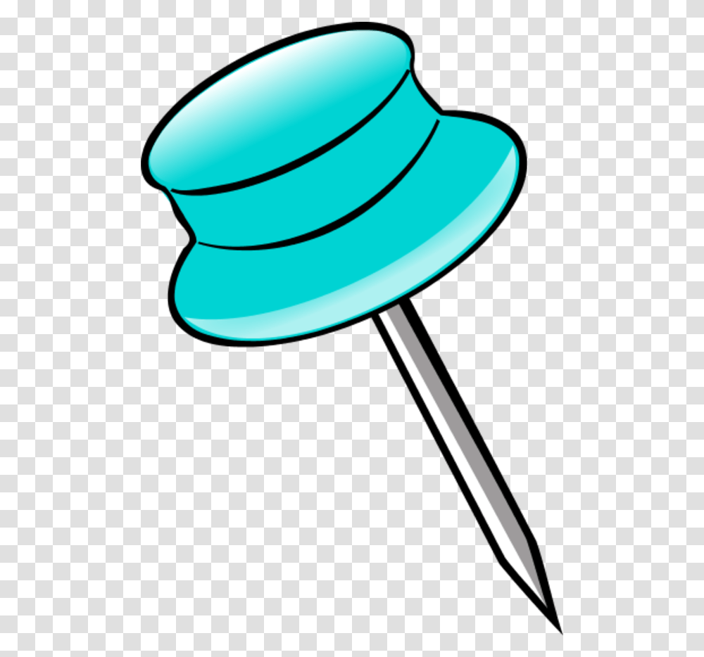 Download Light Blue Push Pin Clipart Pushpin Clipart Pin Clipart, Lamp, Clothing, Apparel, Lollipop Transparent Png