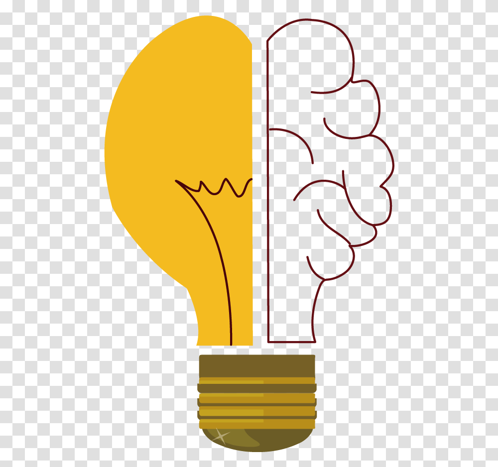 Download Light Brand Text Incandescent Foco Bulb Hq Brain Lamp, Art, Lightbulb, Hand, Graphics Transparent Png