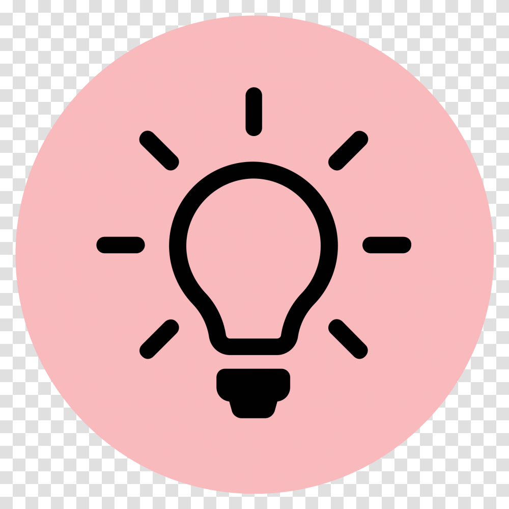 Download Lightbulb Clipart Pink Pink Light Bulb Clip Art, Label, Text, Giant Panda, Sticker Transparent Png