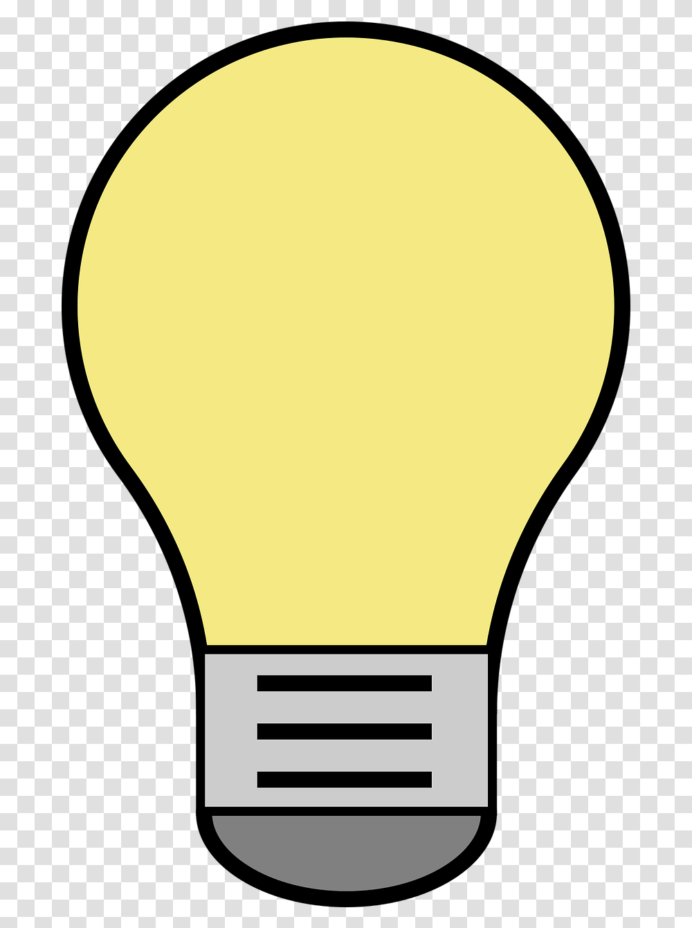 Download Lightbulb Vector Yellow Incandescent Light Bulb Clip Art, Balloon Transparent Png