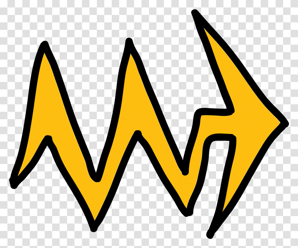 Download Lightning Arrow Icon Noise Arrow Full Size Symbol Noise Arrow, Axe, Tool, Logo, Trademark Transparent Png