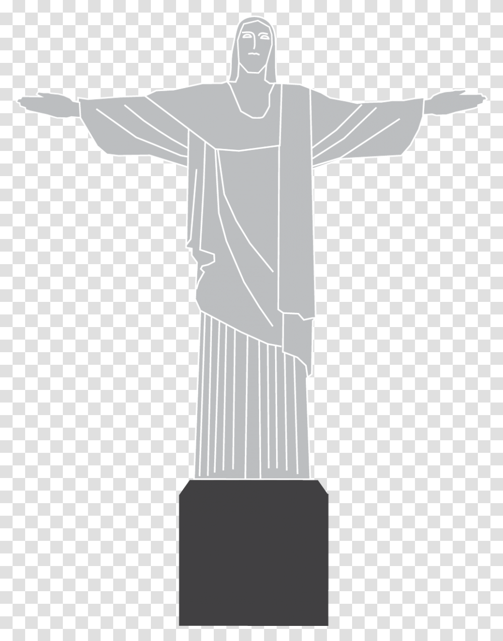 Download Like Jesus Redeemer The Icon Christ The Redeemer Silhouette, Cross, Symbol, Architecture, Building Transparent Png