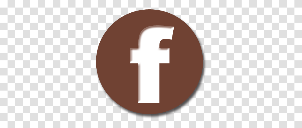 Download Like Us Brown Facebook Icon Facebook Icon Brown, Hand, Cross, Symbol, Text Transparent Png