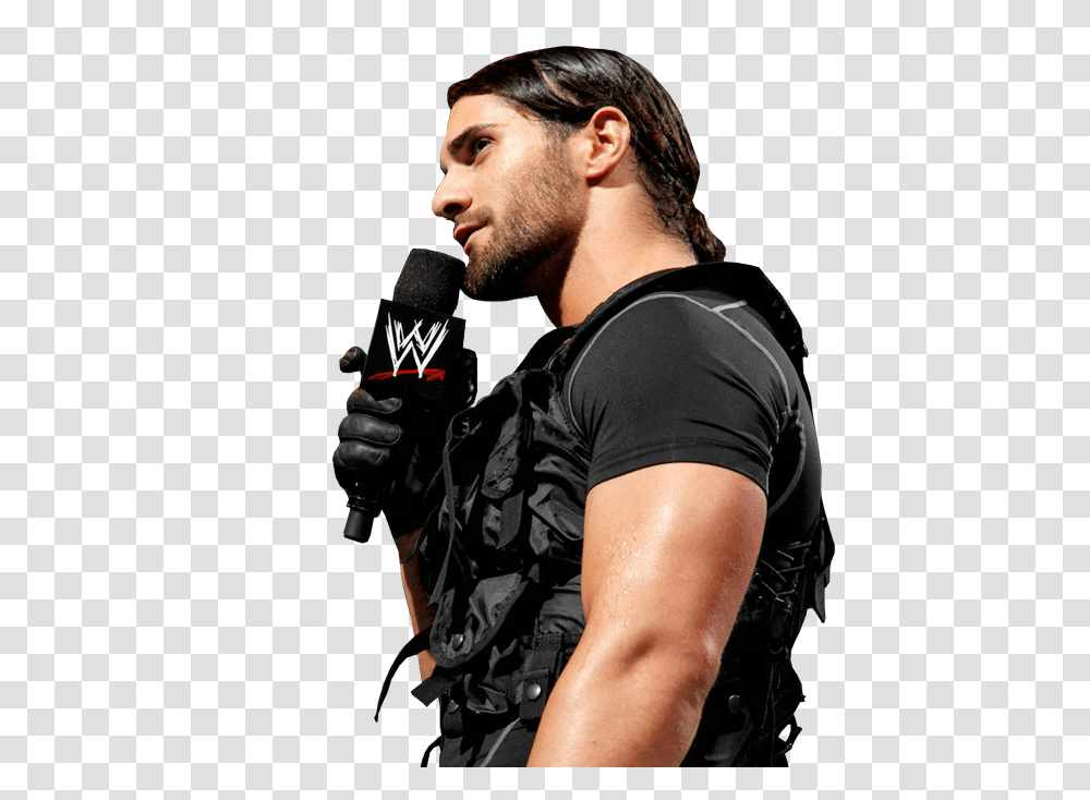 Download Linda Seth Rollins Mic Shield Seth Rollins, Person, Photography, Face, Photographer Transparent Png