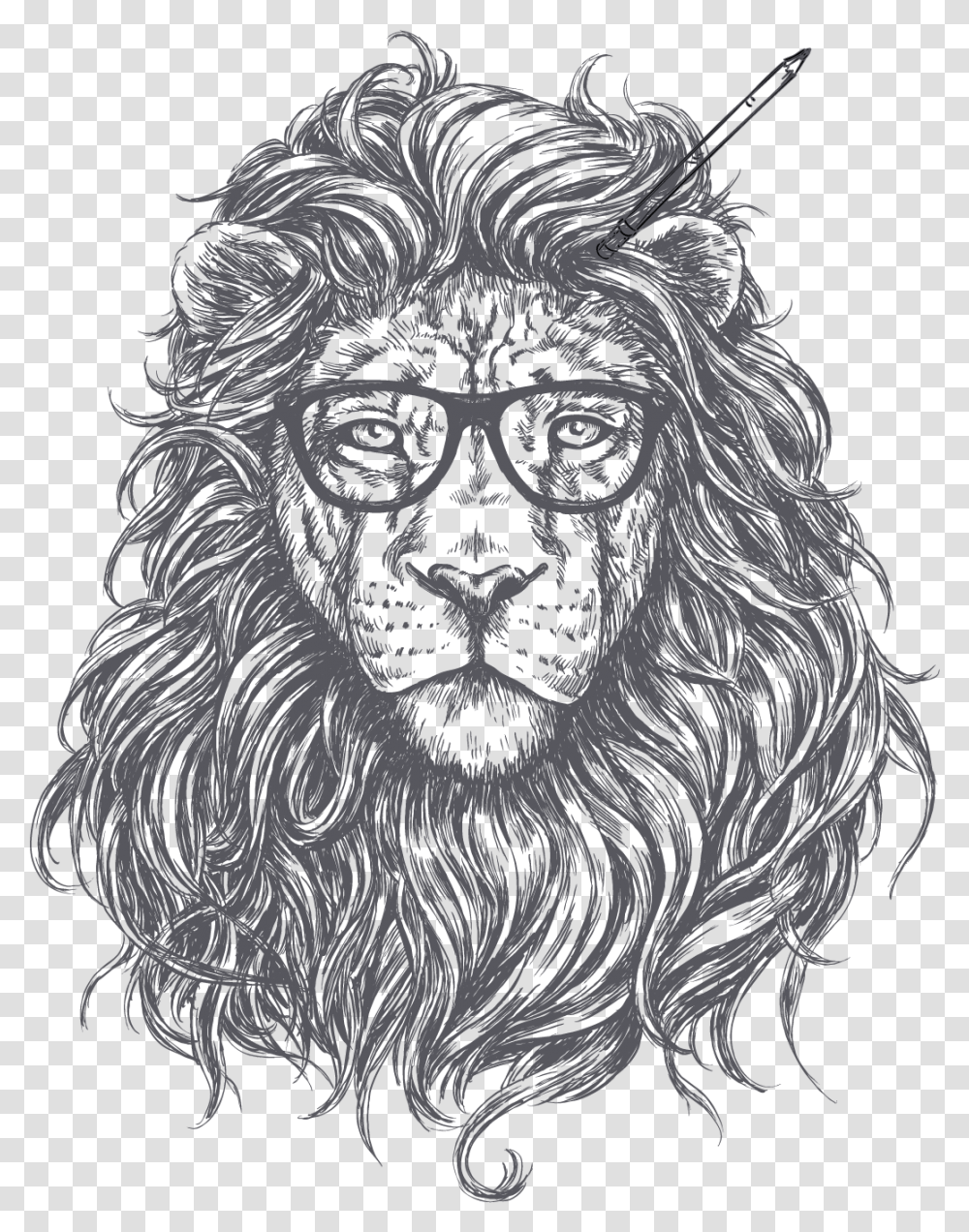 Download Lion Images Backgrounds Background Lion Logo, Wildlife, Mammal, Animal, Tiger Transparent Png