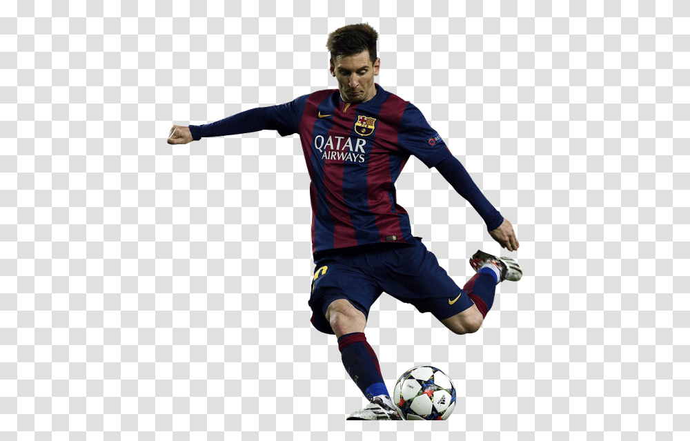 Download Lionel Messi Kick Up A Soccer Ball Full Size Football Player, Team Sport, Person, People, Human Transparent Png