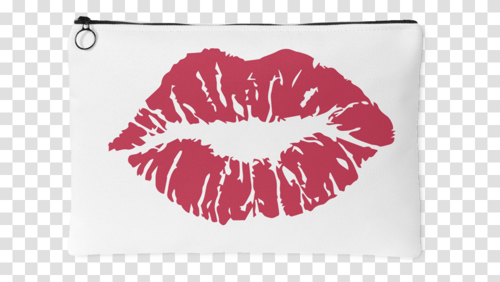 Download Lipstick Kiss Print Lips Travel Makeup Accessory Background Gold Lips, Cushion, Label, Text, Stain Transparent Png