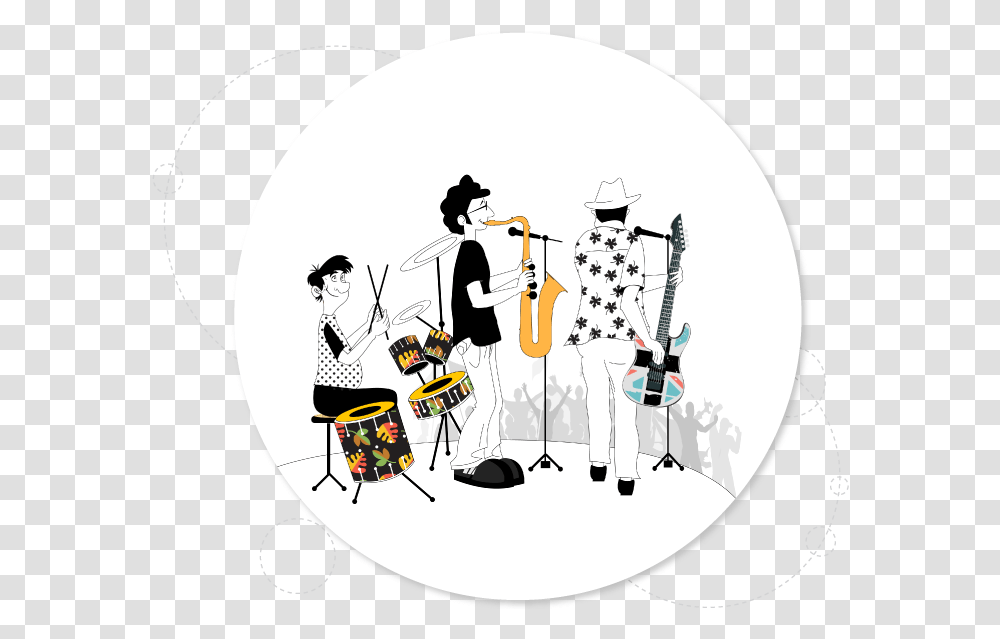 Download Live Music Concert Illustration, Person, Human, Musician, Musical Instrument Transparent Png