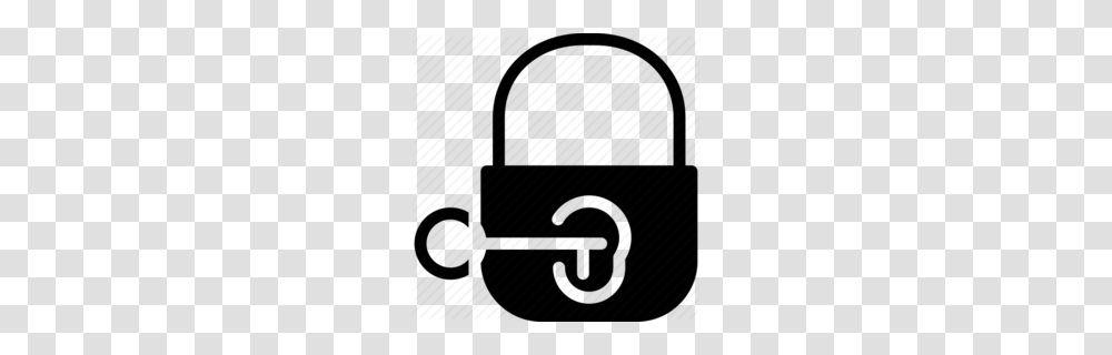 Download Lock And Key Black And White Clipart Lock Key Clip Art, Combination Lock Transparent Png