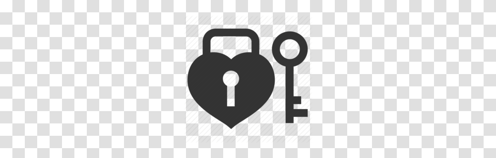 Download Lock And Key Heart Logo Clipart Lock Key Clip Art, Security Transparent Png