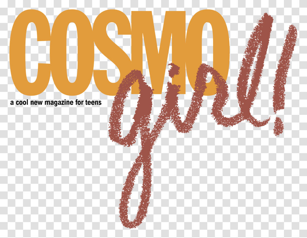 Download Logo Cosmopolitan Magazine Cosmo Logo, Text, Label, Calligraphy, Handwriting Transparent Png