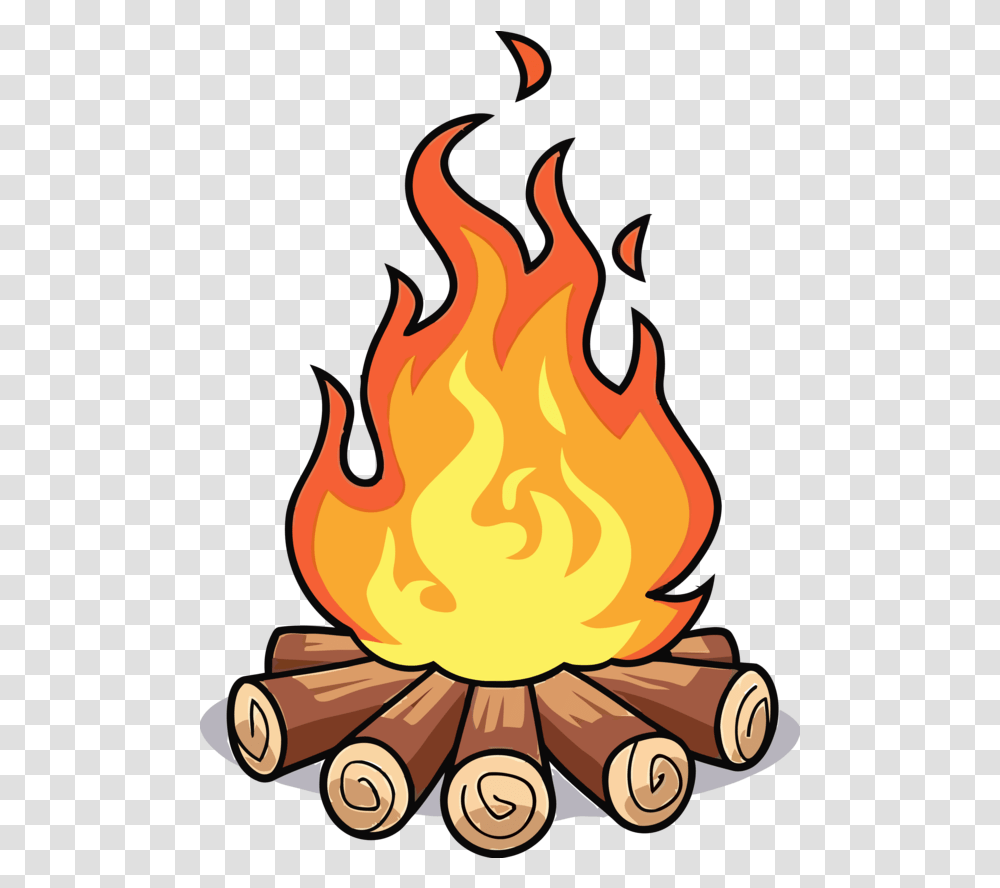 Download Lohri Cartoon Flame Fire For Campfire Clipart, Bonfire Transparent Png