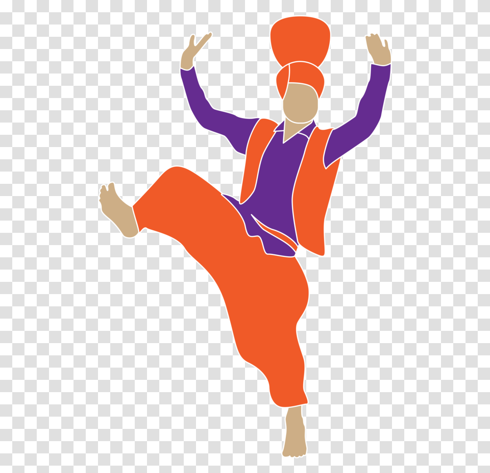 Download Lohri Dancer Dance Athletic Move For Happy Holiday Lohri Dance, Person, Leisure Activities, Kicking, Dance Pose Transparent Png