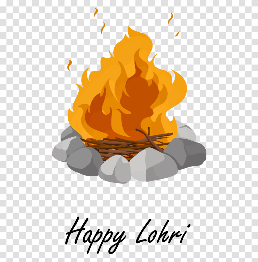Download Lohri Leaf Tree Logo For Happy 2020 Hq Image Camp Fire With White Background, Flame, Bonfire Transparent Png