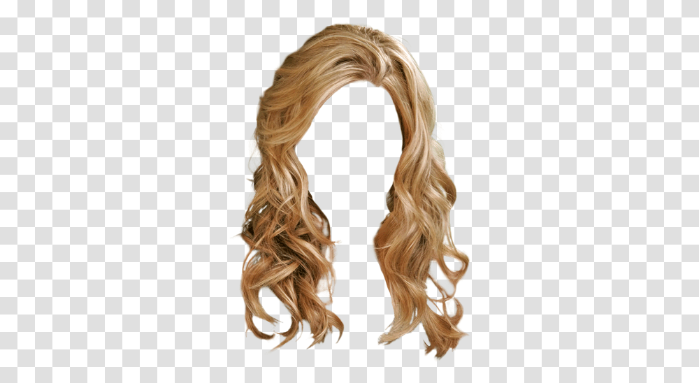 Download Long Wavy Casual Hairstyle Blond Hair, Person, Human, Ponytail, Wig Transparent Png