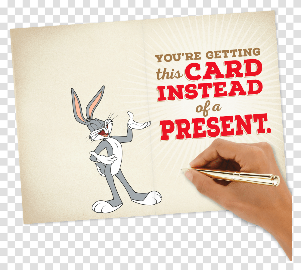 Download Looney Tunes Bugs Bunny Roses Are Red Birthday, Text, Label, Advertisement, Poster Transparent Png