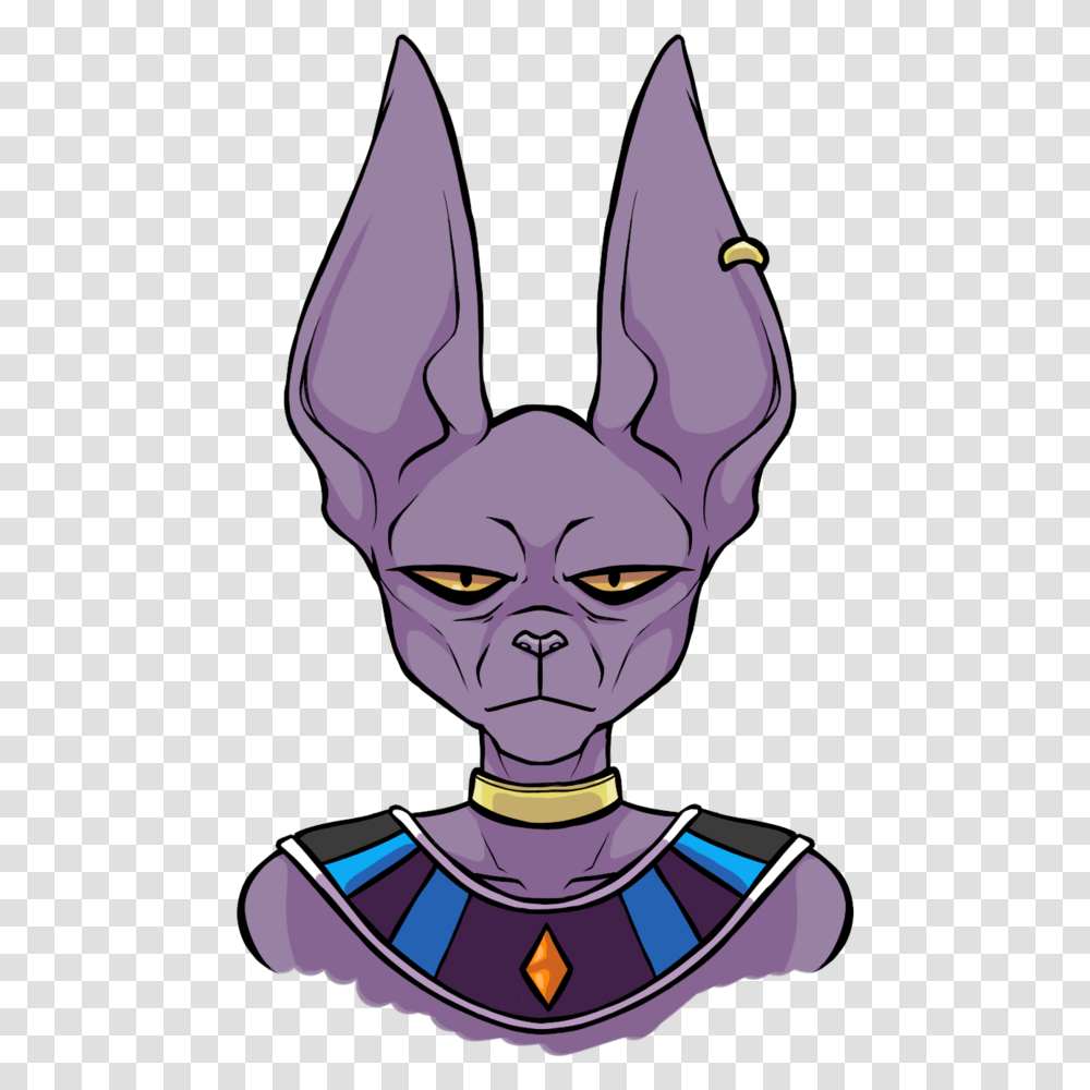 Download Lord Beerus Dragon Ball Z Beerus Head, Alien, Person, Human, Face Transparent Png