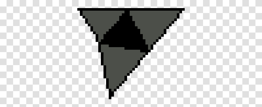 Download Lorule Triforce Dark J Full Size Pixel Art Water Drop, Arrowhead, Triangle, Symbol, Stencil Transparent Png