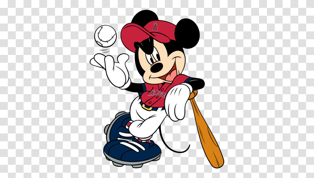Download Los Angeles Angels Logo Mickey Mouse Chicago Mickey Mouse Baseball Mets, Juggling, Performer Transparent Png