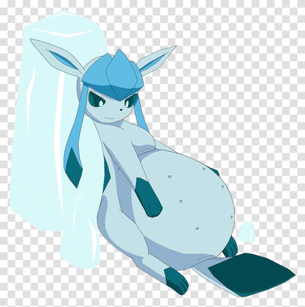 Download Lost Art Of The Pokemon Glaceon Pregnant Pregnant Pokemon Glaceon, Graphics, Drawing, Clothing, Apparel Transparent Png
