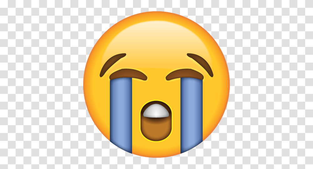 Download Loudly Crying Face Emoji Icon Emojis, Pill, Medication, Food, Cutlery Transparent Png