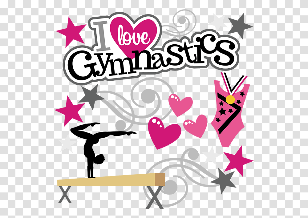 Download Love Gymnastics Clipart I Love Gymnastics Clip Art, Poster, Advertisement Transparent Png