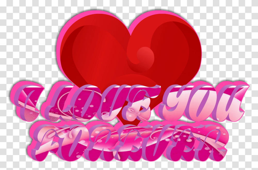 Download Love Heart 3d Red Forever Heart Full Size Forever Love Hearts, Mouth, Lip Transparent Png
