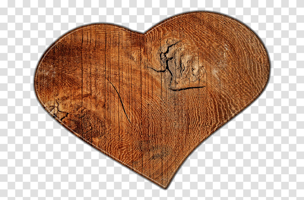 Download Love Wood Hq Image Wooden Heart No Background, Soil, Rock, Rug, Tabletop Transparent Png