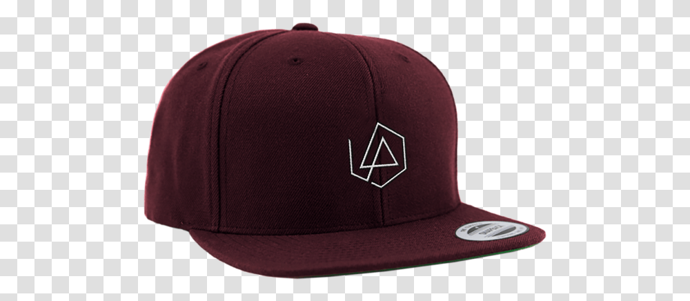 Download Lp Hex Logo Maroon Snapback Hat Linkin Park Baseball Cap, Clothing, Apparel Transparent Png