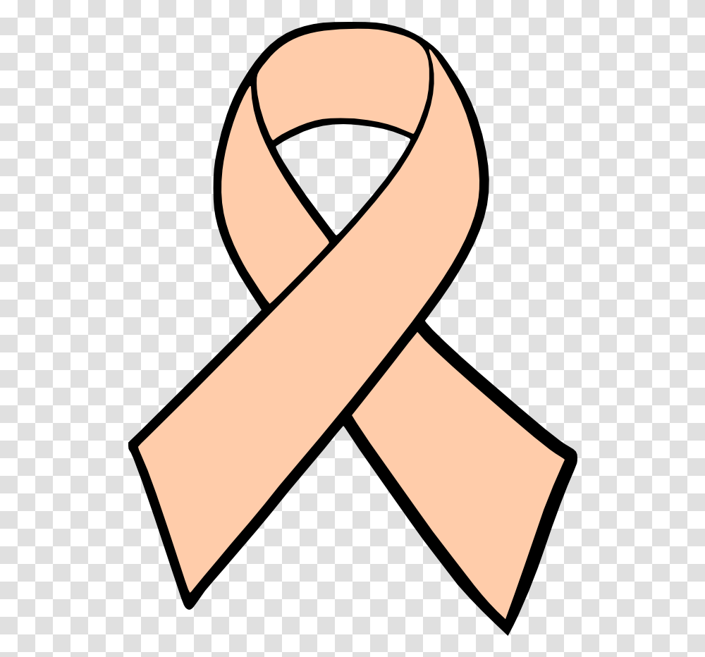 Download Lung Cancer Ribbon Breast Cancer Ribbon Peach Color Cancer Ribbon, Accessories, Accessory, Jewelry, Belt Transparent Png