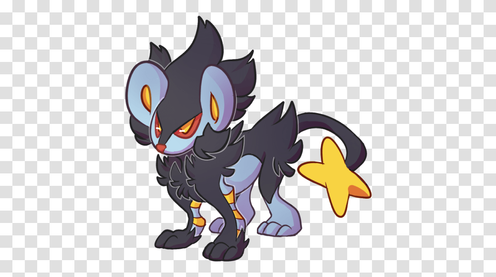 Download Luxray Dragon, Horse, Mammal, Animal Transparent Png
