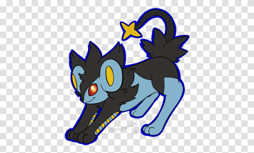 Download Luxray Sticker Fictional Character, Outdoors, Graphics, Art, Nature Transparent Png